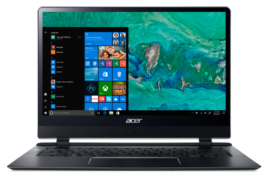 Ultrabook Acer SWIFT 7 (SF714-51T-M3AH) (Intel Core i7 7Y75 1300 MHz / 14" / 1920x1080 / 8GB / 256GB SSD / DVD no / Intel HD Graphics 615 / Wi-Fi / 3G / LTE / Windows 10 Pro)